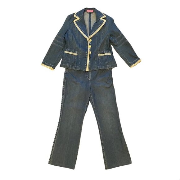 Apriori Denim Jeans with Lace Detail - Picture 3 of 12